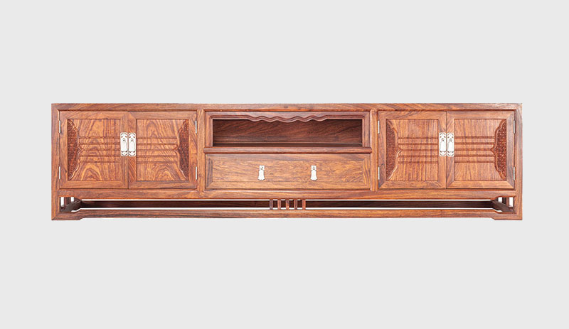 石鼓刺猬紫檀电视柜低柜现代中式全实木电视柜客厅高低柜